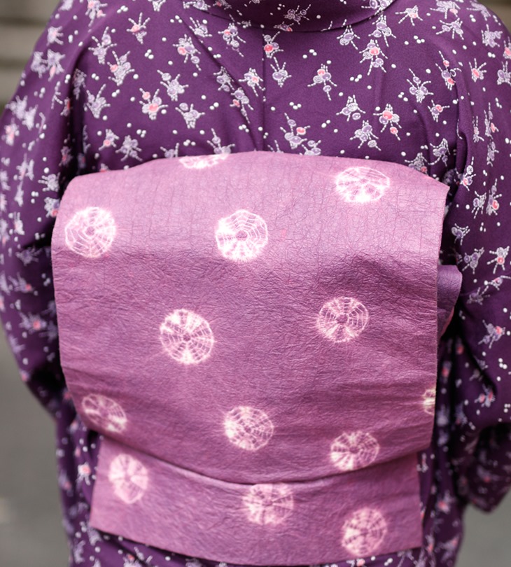 紫色の小紋を楽しむ – きものを着たい！
