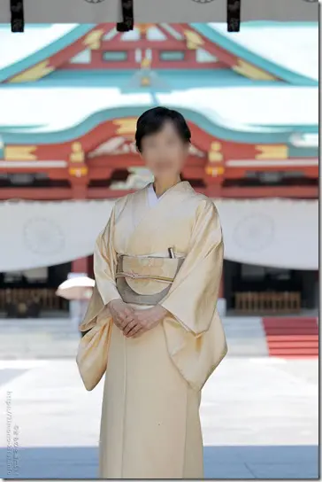 お宮参り 祖母の着物 ～一つ紋色無地で～ – きものを着たい！