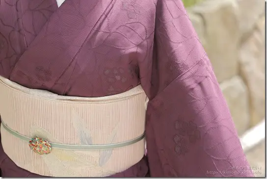 紫陽花と杜若の絽のきもの 6月の月釜 ヤツグヒカル
